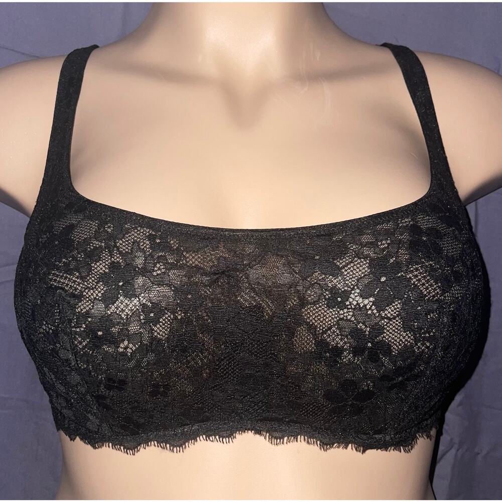 34D BLACK LACE VICTORIA'S SECRET CAMI BRA
